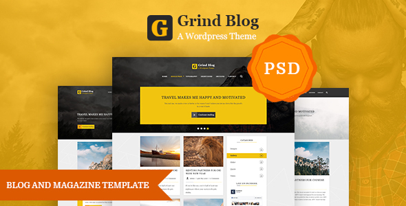 Grind Blog and - ThemeForest 24997047