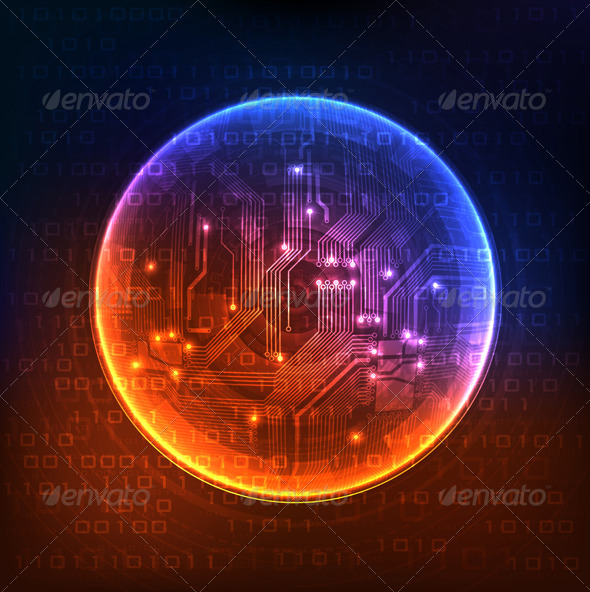 Futuristic Background - Technology Conceptual
