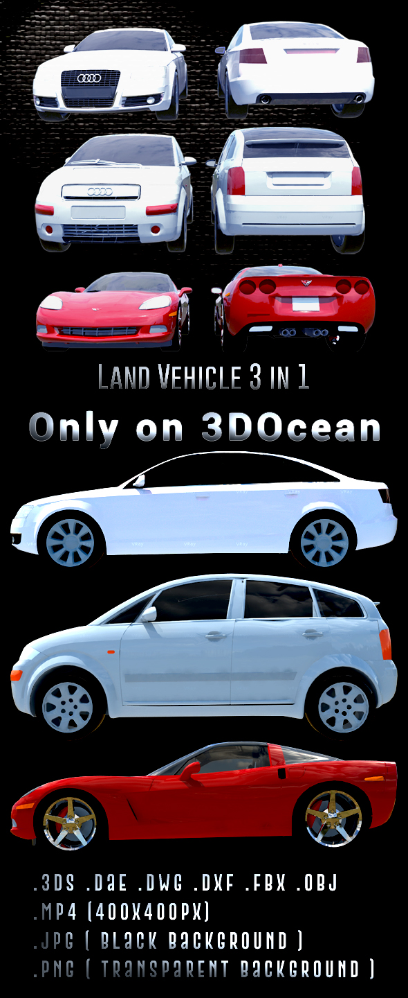 Land Vehicle_Pack - 3Docean 25989160