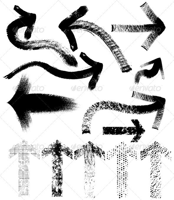 Grungy Arrows - Abstract Conceptual