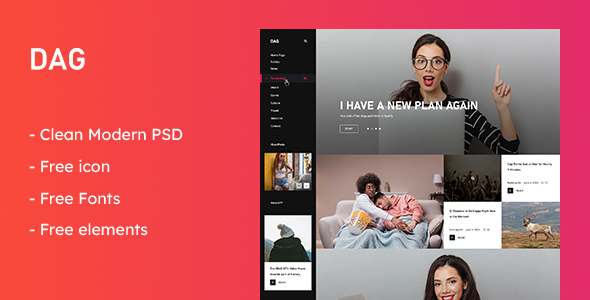 Dag - Creative Agency PSD Template