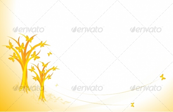 Butterflies on autumn