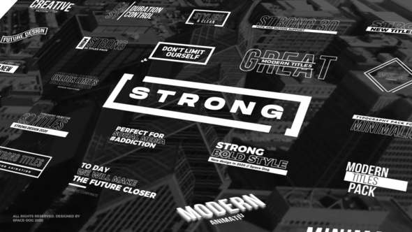 Strong Titles | FCPX & Motion