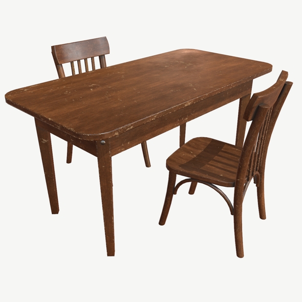 Old Table and - 3Docean 25996982