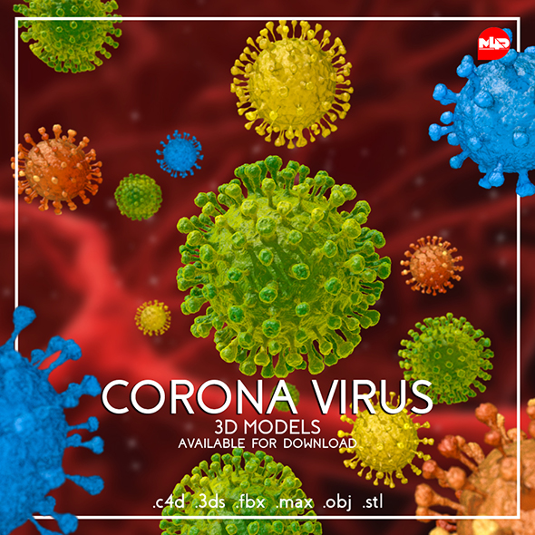 Corona Virus 3D - 3Docean 26004220