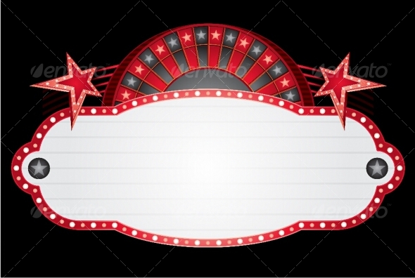 Roulette neon - Decorative Symbols Decorative