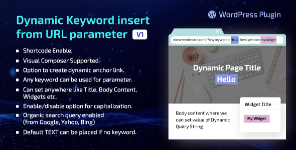 Dynamic Keyword Insert From URL parameter