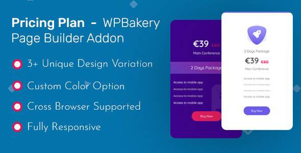 Pricing Table – WPBakery Page Builder Addon ( formerly Visual Composer )