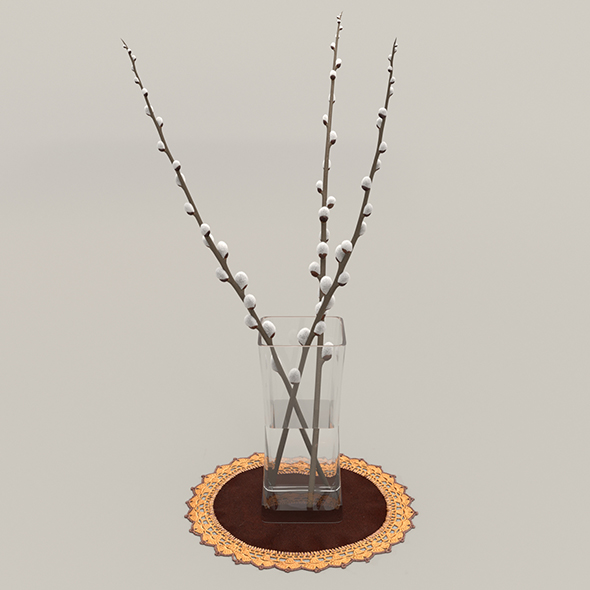 Vase and Willow - 3Docean 26012454
