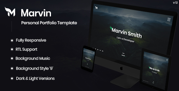 Marvin - Personal - ThemeForest 26019831