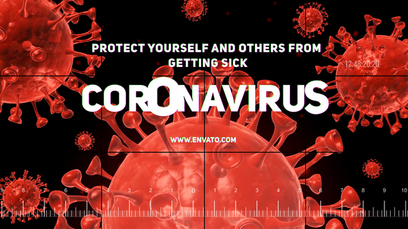 Corona virus Text - VideoHive 26021321