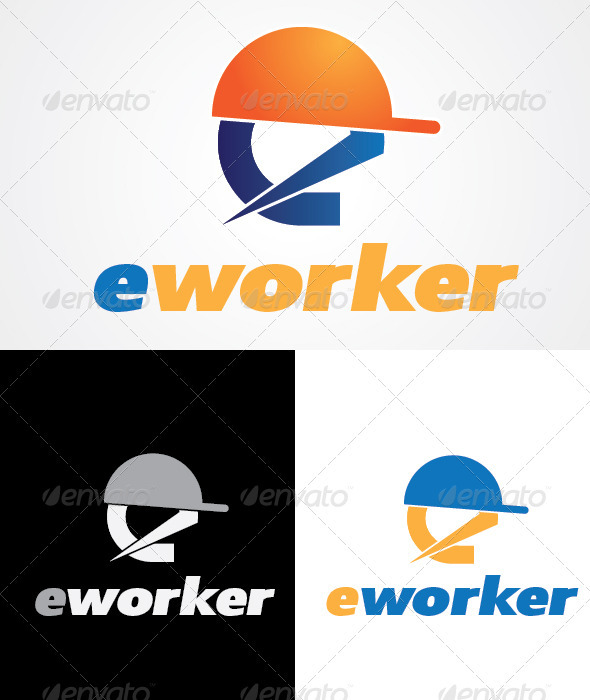 E-worker Logo Design - Letters Logo Templates