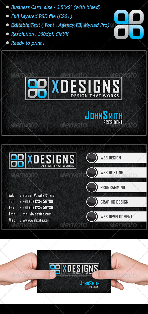 Xdesign Business Card - Corporate Business Cards