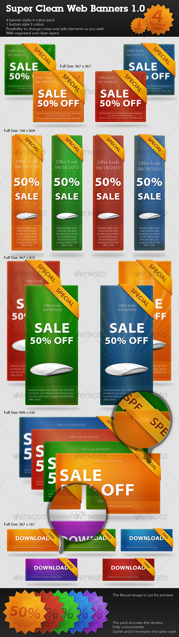 Super Clean Web Banners//Web Boxes 1.0 - Miscellaneous Web Elements
