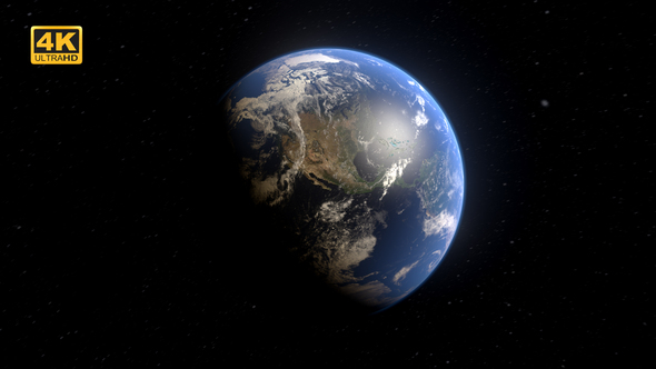 Rotating Earth - 4K alt