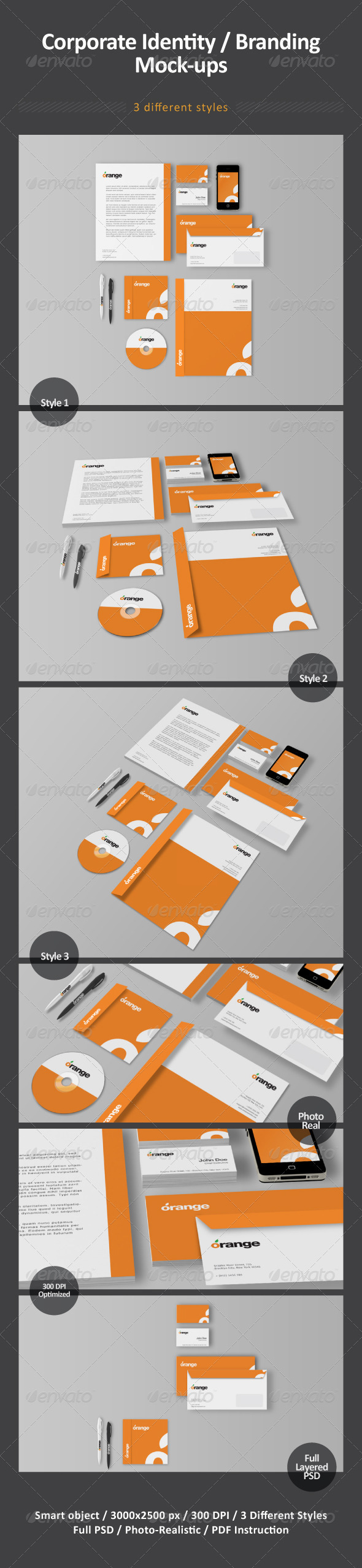 Download Corporate Identity / Branding Mock-ups by CodeID | GraphicRiver
