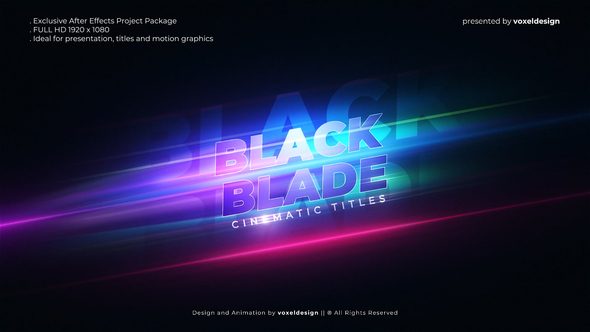 Black Blade Cinematic - VideoHive 26048076