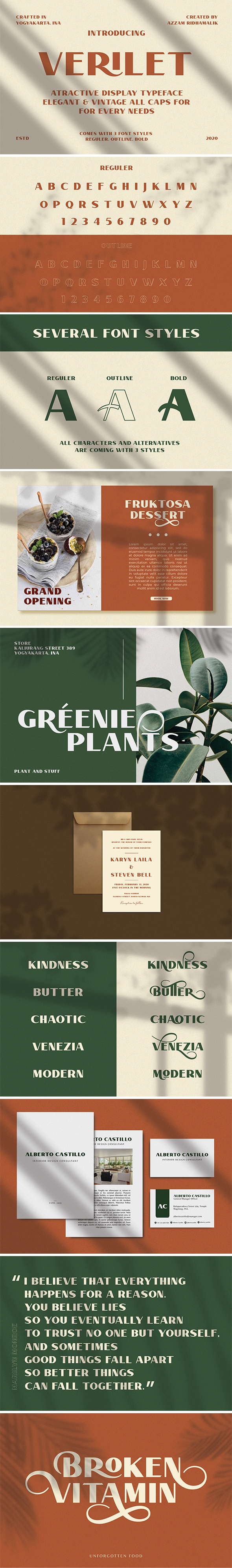 Verilet - Display Typeface