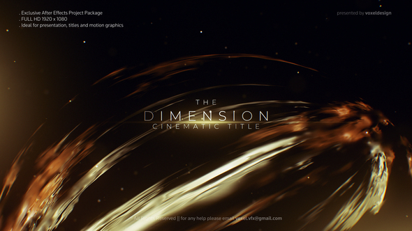 Dimension Cinematic Title - VideoHive 26052999