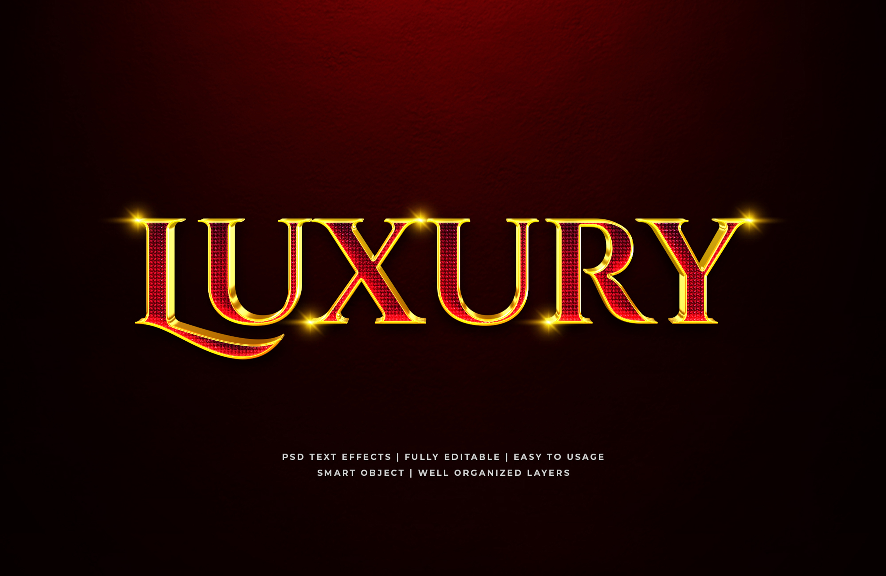 D Luxury Text Style Effect Mockup Add Ons Graphicriver