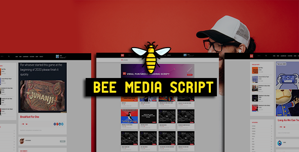 Bee Media Script - Viral Fun Media Sharing Site