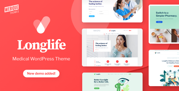 LongLife – Medical WordPress Theme