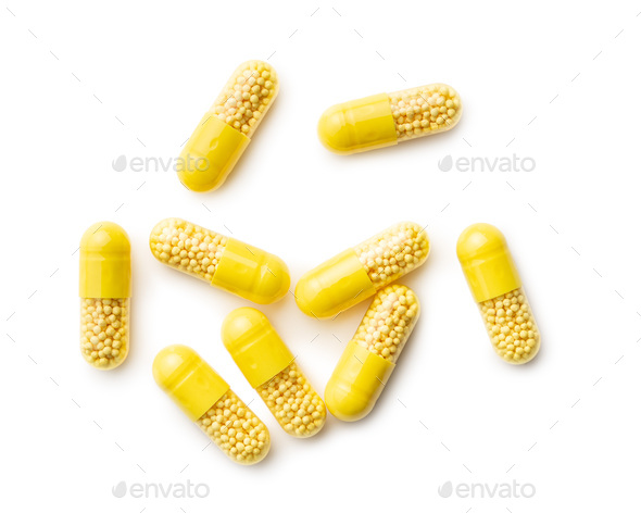 noot Aan boord kapsel Vitamin capsules. Vitamin C pills. Stock Photo by jirkaejc | PhotoDune