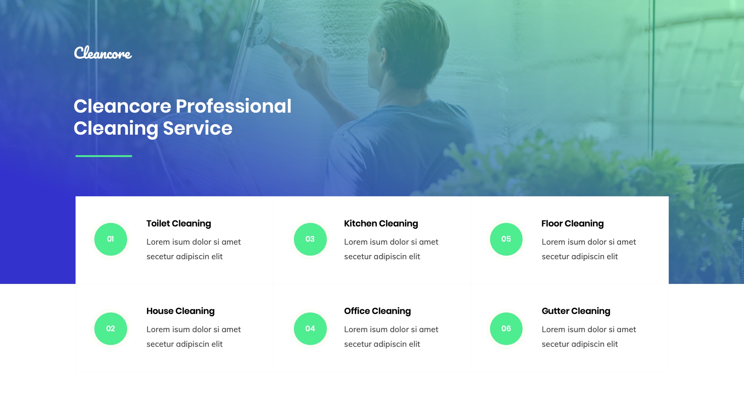 Cleaning Services Company Keynote Template Presentation, Presentation ...
