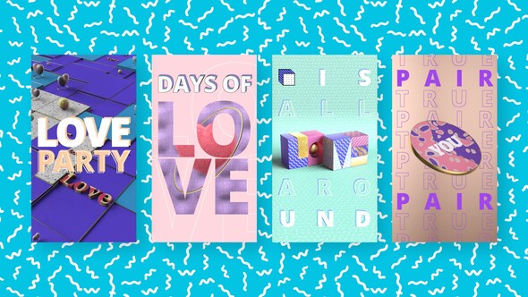 Colorful Love Stories - VideoHive 26064242
