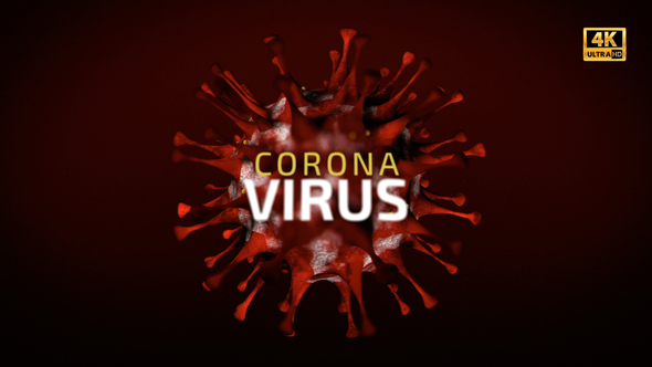 Corona Virus Titles CovID Loop 4K