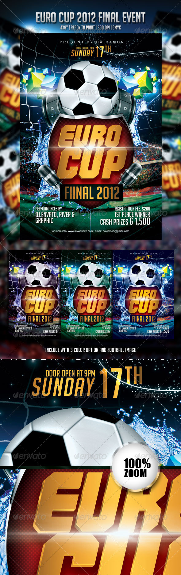Euro Cup Final 2012 Event Flyer - Events Flyers