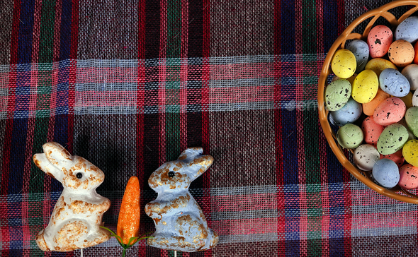 Colorful Traditional Easter Paschal Eggs Stock Photo by okanakdeniz