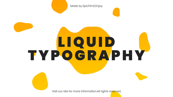 Fresh Liquid Typography - VideoHive 26077638
