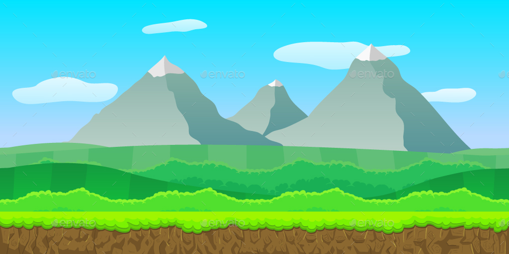 Nature Game Backgrounds, Game Assets 