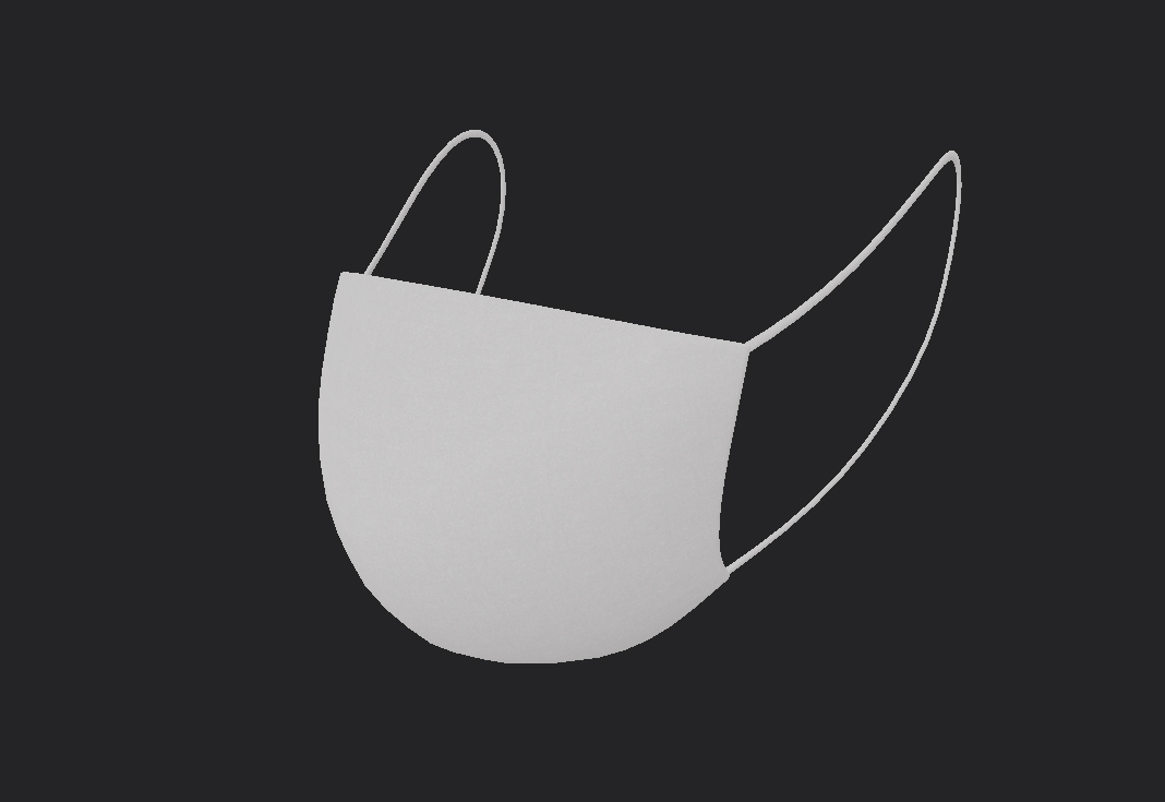 White Surgical Mask by BariaCG | 3DOcean