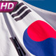 Korean Flag Lit By The Sun - VideoHive Item for Sale