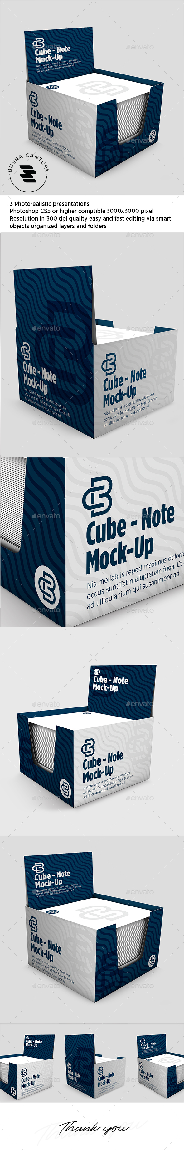 Download Cube Note Mock Up By Busracanturk50 Graphicriver