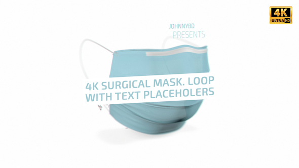 Realistic Surgical Mask 4K Loop