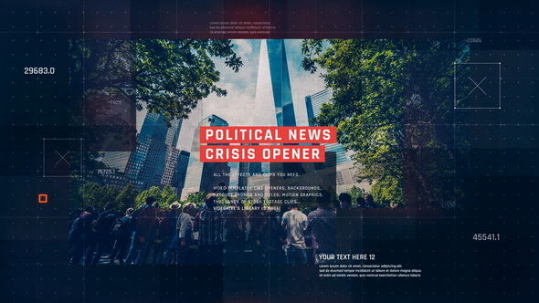 Political News Slideshow / Digital Corporate Opener / Technology Business / Economy Crisis