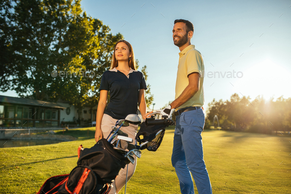 Golf is a great getaway - Stock Photo - Images