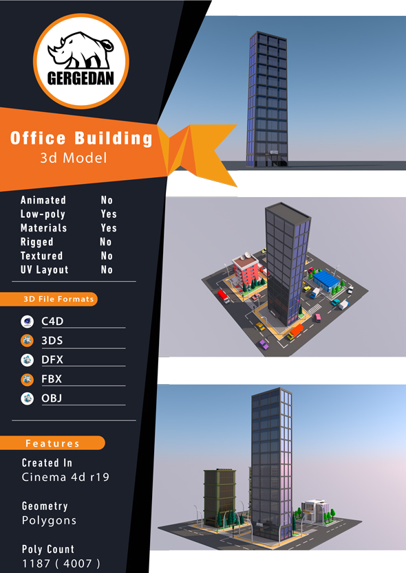 Office Building - 3Docean 26110607
