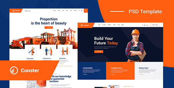 Conster - Construction - ThemeForest 26111091