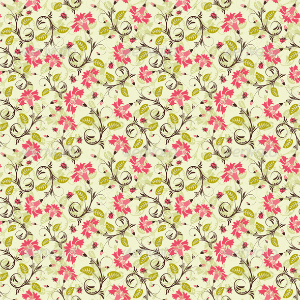 Flower seamless pattern