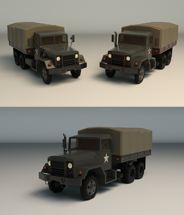 Low Poly Military - 3Docean 26111796