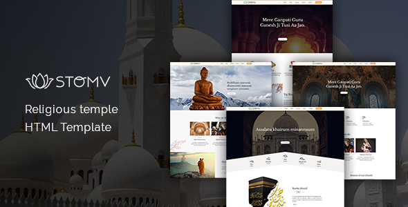 Stomv Religious Temple Html Template By Codecarnival Themeforest