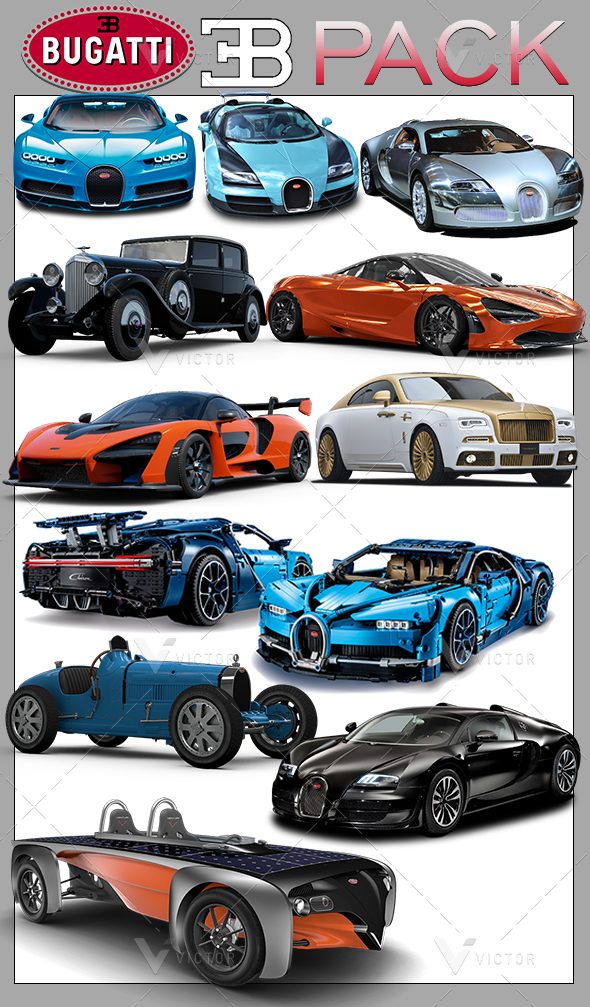 Bugatti Cars Model - 3Docean 26115040