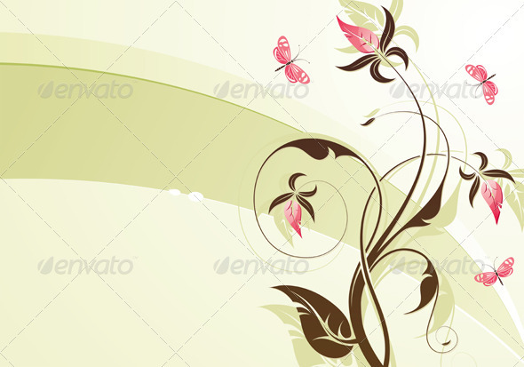 Floral background - Flowers & Plants Nature