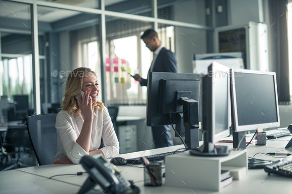 Communicating with clients - Stock Photo - Images