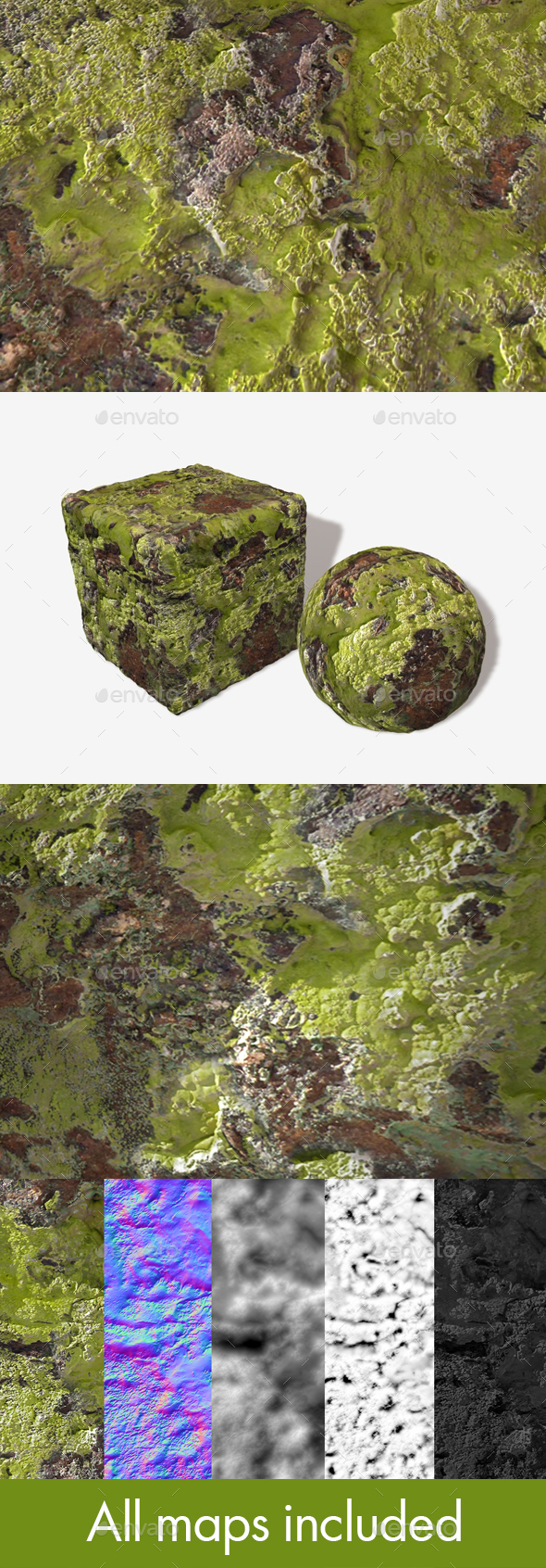Rock Moss Seamless - 3Docean 26118491