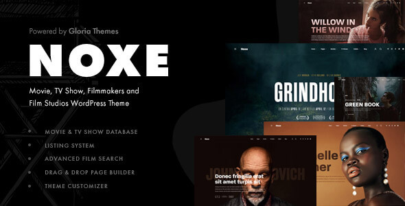 Noxe - Movie Studios and Filmmakers WordPress Theme